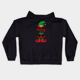 THE SASSY ELF Kids Hoodie